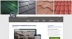 Desktop Screenshot of blog.metalroofing.com